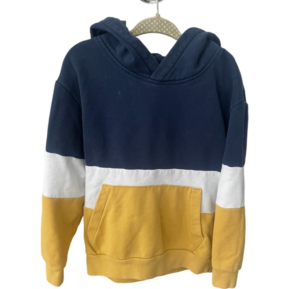 H&M Hoodie - yellow, blue and white, Size US 4-6